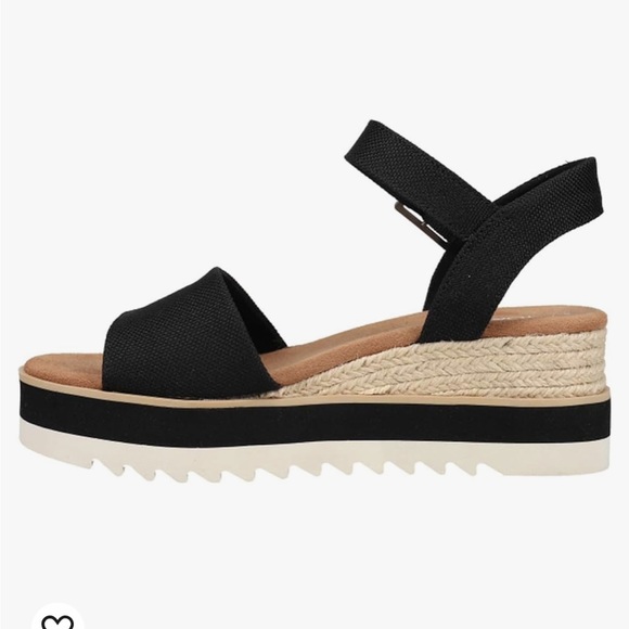 Toms Shoes - TOMS womens black Diana sandals